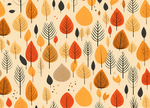 Feuilles d'automne en couleurs vibrantes
